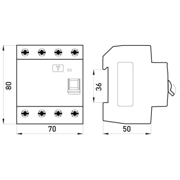 WYŁĄCZNIK RÓŻNICOWOPRĄDOWY RCCB.PRO 4P 63A 30MA