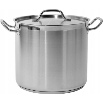 GARNEK WYSOKI Z POKRYWKĄ ZE STALI NIERDZEWNEJ 28X25CM,15.4L.