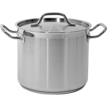 GARNEK WYSOKI Z POKRYWKĄ ZE STALI NIERDZEWNEJ 24X20 CM, 9L.