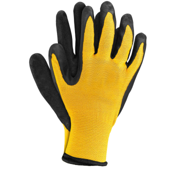 RĘKAWICE POLIESTROWE POWLEKANE RTELA ŻÓŁTE 9, PP003