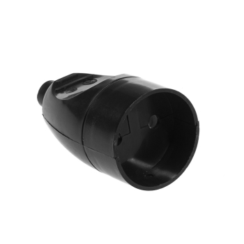 GNIAZDO POJEDYNCZE 16A 250V ROZBIERALNE B/U CZARNE