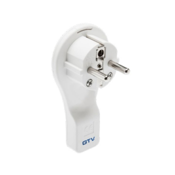 WTYCZKA PŁASKA KĄTOWA BIAŁA 16A 250V