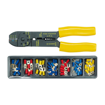 SZCZYPCE DO ZACISKANIA KONEKTORÓW + KONEKTORY W KASECIE