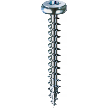 WKRĘT ŁEB PÓŁKULISTY (1000) OCYNK BIAŁY 3.5*30MM HB TX MINI