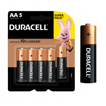 BATERIA DURACELL BASIC AA LR6 1.5V 5 SZTUK