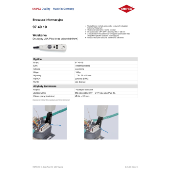 SZCZYPCE DO WCISKARKA DO ZŁĄCZY LSA-PLUS