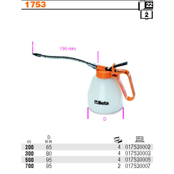OLEJARKA, OLIWIARKA CIŚNIENIOWA Z TWORZYWA SZTUCZNEGO 300CC