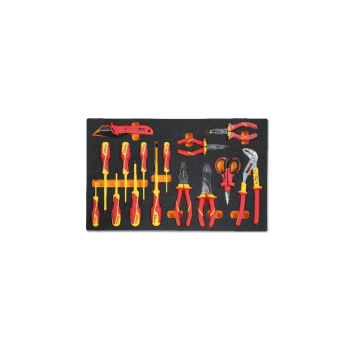 ZESTAW NARZĘDZI 15SZT W MIĘKKIM WKŁ.PROFILOWANYM