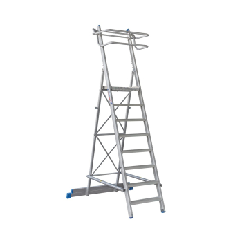 DRABINA WOLNOSTOJĄCA MAGAZYNOWA 8 STOPNI + PODEST