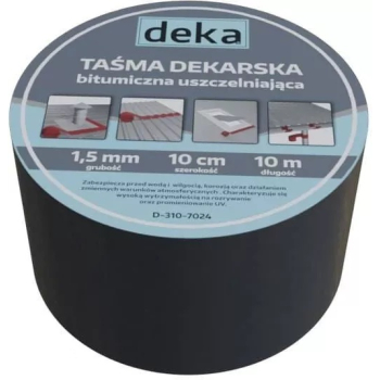 TAŚMA USZCZELNIAJĄCA DEKARSKA ALUBUTYL 10CM*10MB CZARNY
