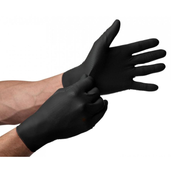 RĘKAWICE NITRYLOWE MERCATOR GO GRIP CZARNE ROZMIAR XL