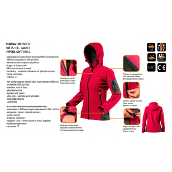 KURTKA SOFTSHELL DAMSKA XL