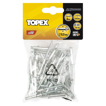 NITY ALUMINIOWE OP-50SZT 3.2*10MM